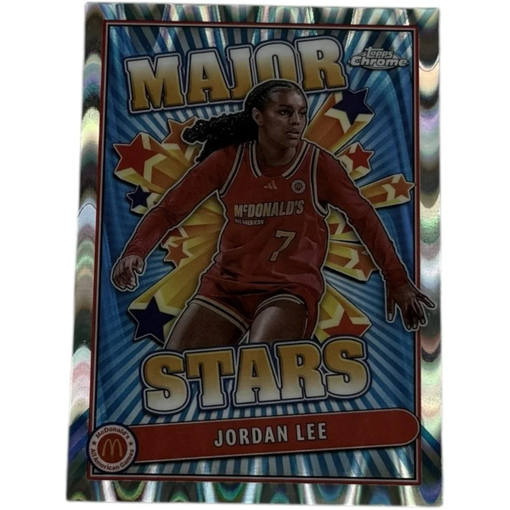 Jordan Lee 2024 Topps Chrome‎ McDonald's All-American Major Stars Raywave